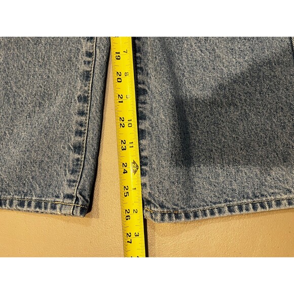 Just Black Barrel Jeans Wide Leg Twist Medium Denim Womens Size 31 - Picture 10 of 14